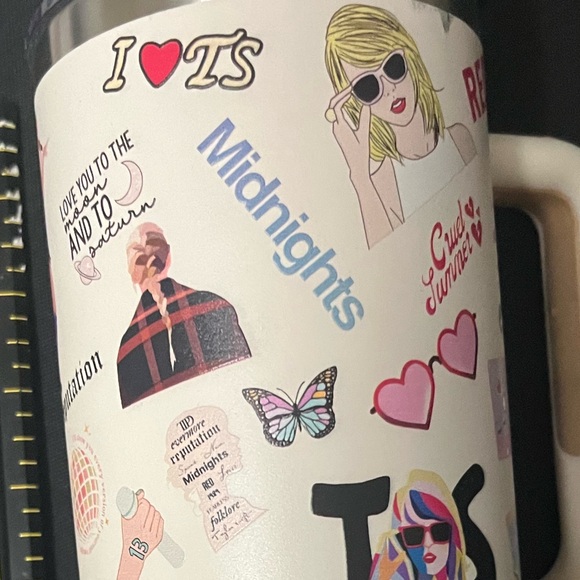 Swiftie Tumbler Taylor Swift 13 Water Bottle 1989 evermore folklore folklore - Picture 4 of 6